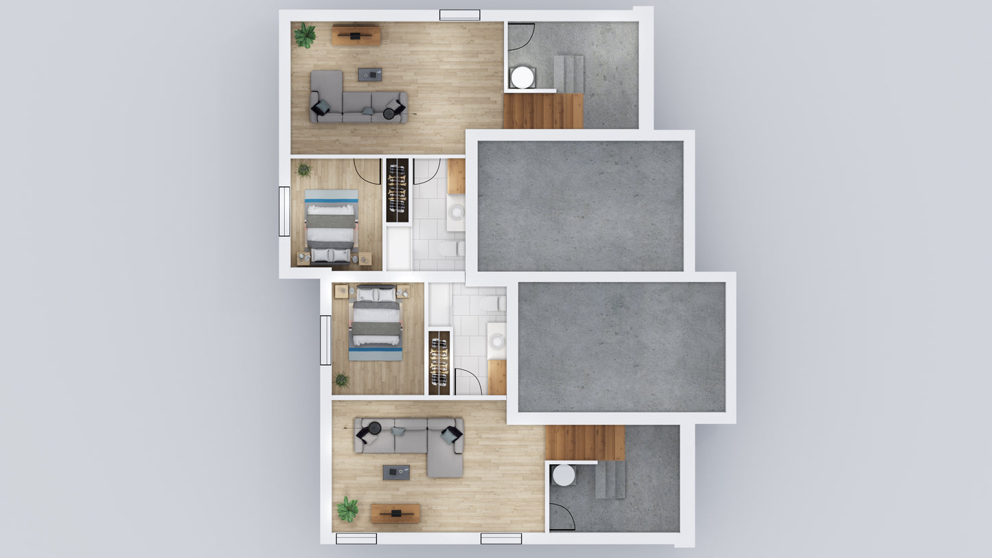 Perspectives en plan 3D