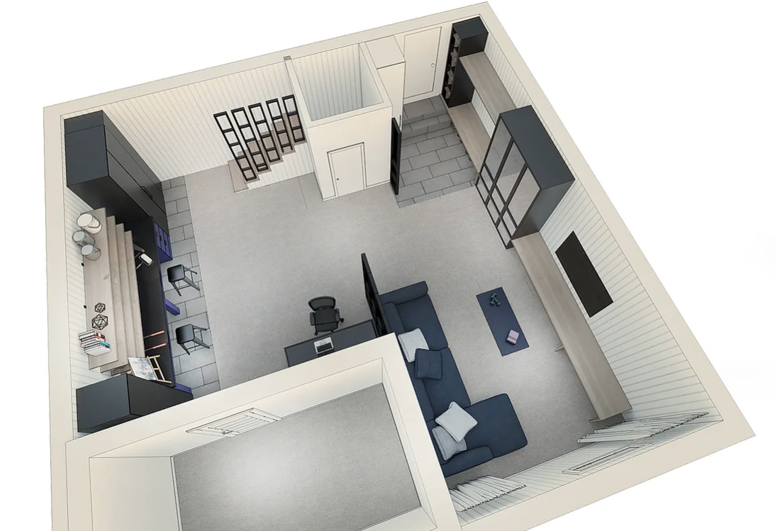 Perspectives en plan 3D