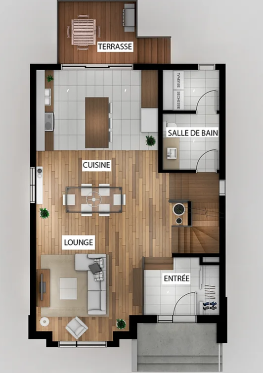 Perspectives en plan 3D
