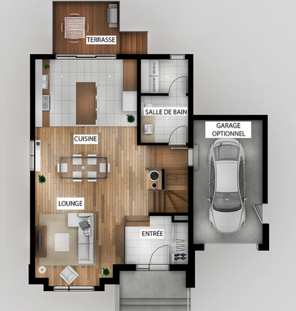 Perspectives en plan 3D