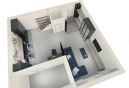 Perspectives en plan 3D